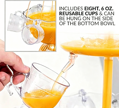 3‑Tier LED Drink Fountain 1.5 Gal Party Dispenser