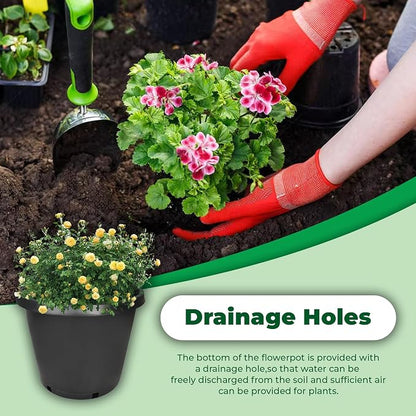 10-Pack 5-Gallon Nursery Pots with Drainage