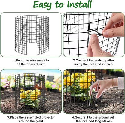 30-Pack Garden Plant Protectors – Keep Animals Out