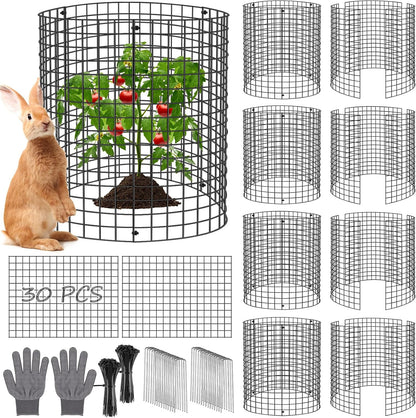30-Pack Garden Plant Protectors – Keep Animals Out