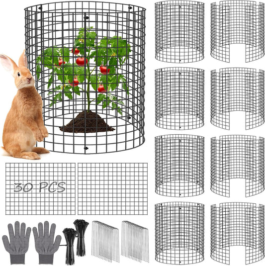 30-Pack Garden Plant Protectors – Keep Animals Out