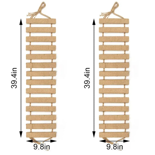 Wall‑Mount Cat Rope Ladder Bridge Cat Scratching Toy Furniture