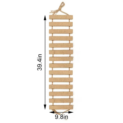 Wall‑Mount Cat Rope Ladder Bridge Cat Scratching Toy Furniture
